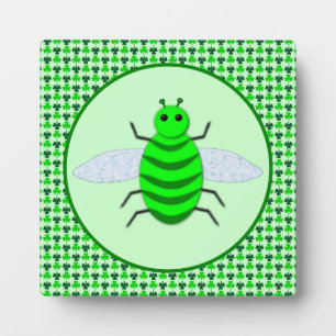 Saint Patricks Day Bee en Shamrocks Fotoplaat