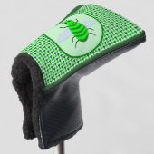 Saint Patricks Day Bee en Shamrocks Golfheadcover (3/4 voorkant)
