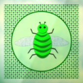 Saint Patricks Day Bee en Shamrocks Raamsticker (Vel 3)