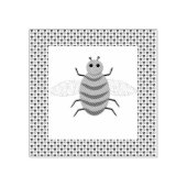 Saint Patricks Day Bee en Shamrocks Rubberstempel (Afrduk)