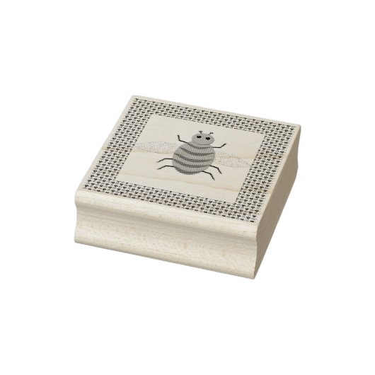 Saint Patricks Day Bee en Shamrocks Rubberstempel (Stempel)