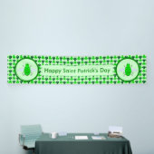 Saint Patricks Day Bee en Shamrocks Spandoek (Beurs)