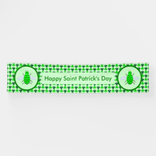 Saint Patricks Day Bee en Shamrocks Spandoek