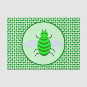 Saint Patricks Day Bee en Shamrocks Tissuepapier