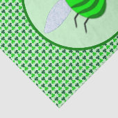 Saint Patricks Day Bee en Shamrocks Tissuepapier (Detail)