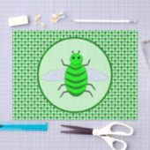 Saint Patricks Day Bee en Shamrocks Tissuepapier (Craft)