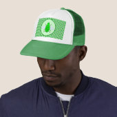 Saint Patricks Day Bee en Shamrocks Trucker Pet (In situ)