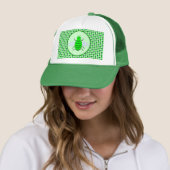 Saint Patricks Day Bee en Shamrocks Trucker Pet (In situ)