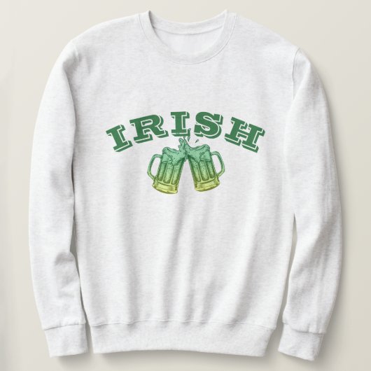 Saint Patricks Day Bier Drink Team Sweatshirt (Design voorkant)