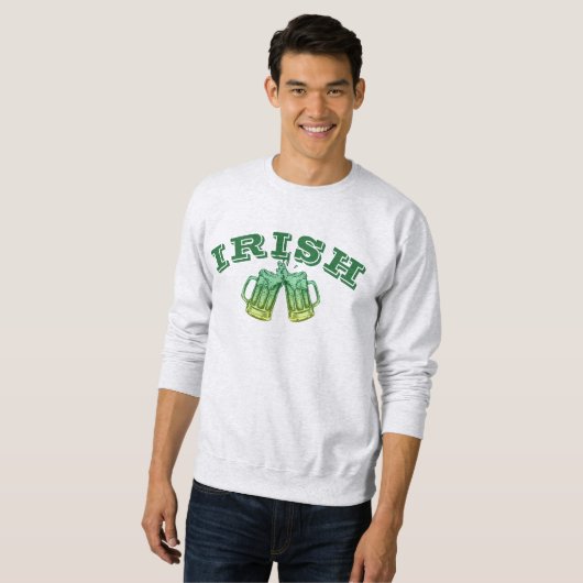 Saint Patricks Day Bier Drink Team Sweatshirt (Voorkant volledig)