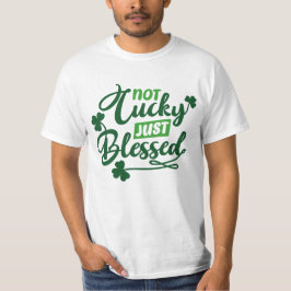 Saint Patrick's Day Blessed Christian Graphic Tee T-shirt