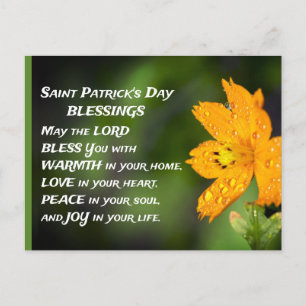 Saint Patrick's Day Blessings Briefkaart