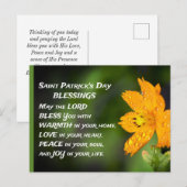 Saint Patrick's Day Blessings Briefkaart (Voorkant / Achterkant)
