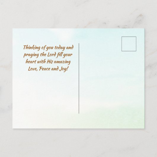 Saint Patrick's Day Blessings, Irish Prayer Briefkaart (Achterkant)