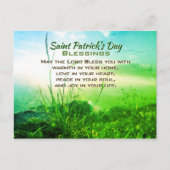 Saint Patrick's Day Blessings, Irish Prayer Briefkaart (Voorkant)