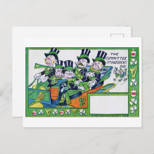 Saint Patrick's Day,  Briefkaart (Voorkant / Achterkant)