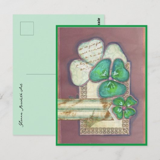 Saint Patrick's Day Briefkaart (Voorkant / Achterkant)