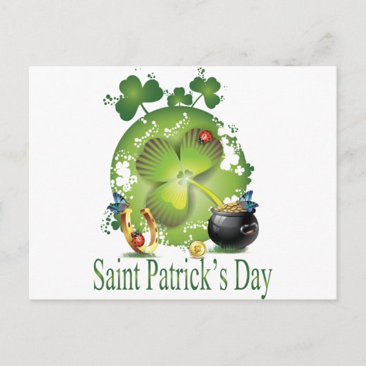 Saint Patrick's Day Briefkaart (Voorkant)
