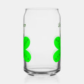 Saint Patricks Day Butterfly Aangepaste naam Blikvorm Glas (Links)