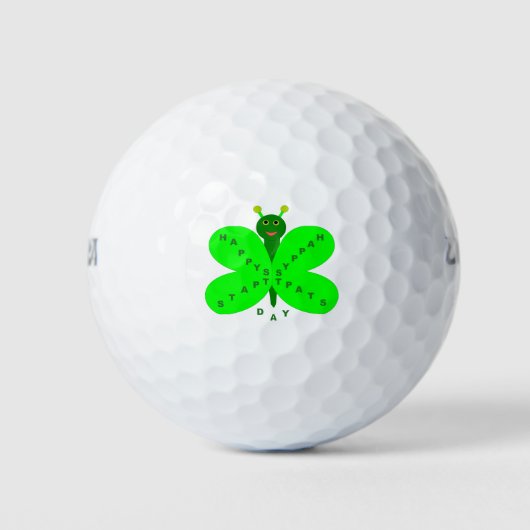 Saint Patrick's Day Butterfly Golf Ball Golfballen (Voorkant)