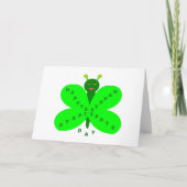 Saint Patrick's Day Butterfly Kaart (Voorkant)