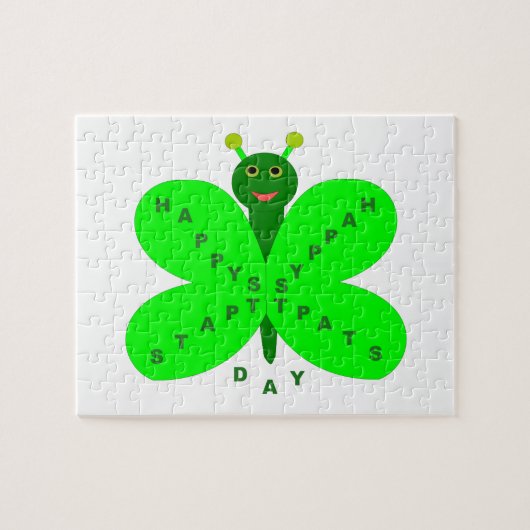 Saint Patricks Day Butterfly Puzzle Legpuzzel (Horizontaal)