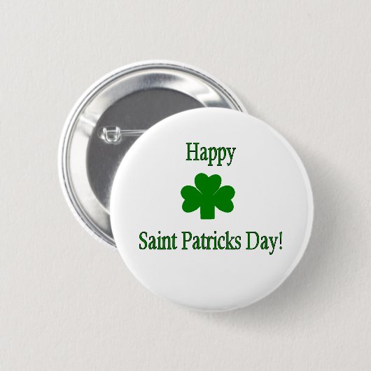 Saint Patricks Day Button (Voorkant /achterkant)