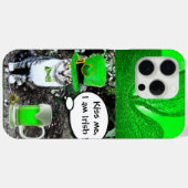 SAINT PATRICK'S DAY CAT MET GREEN IRISH BEER Case-Mate iPhone CASE (Achterkant (horizontaal))