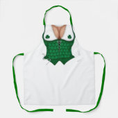 Saint Patrick's Day Cheeky Irish Waitress Schort (Voorkant)