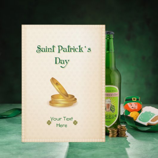 Saint Patricks Day Coins |Aangepast| Kaart
