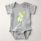 Saint Patrick's Day, Cute Unicorn, Magic Unicorn Romper (Voorkant)
