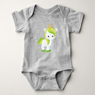 Saint Patrick's Day, Cute Unicorn, Magic Unicorn Romper