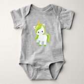 Saint Patrick's Day, Cute Unicorn, Magical Unicorn Romper (Voorkant)