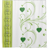 Saint Patrick's Day Douchegordijn Klaver Bloemen (Voorkant)