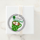 Saint Patrick's Day Drinken | Hete cacaobom Bedankjes Labels (In situ)