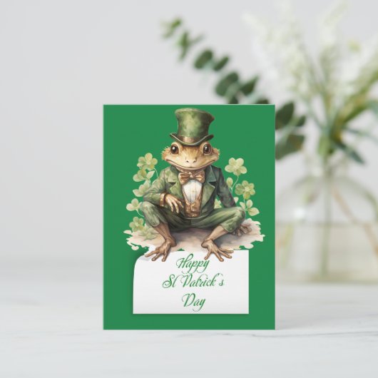 Saint Patrick's Day Feestdagenkaart (Staand voorkant)