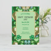 Saint Patrick's Day Feestdagenkaart (Staand voorkant)