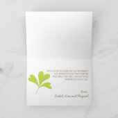 Saint Patrick's Day Fotocollage Groene Shamrock Kaart (Binnen)