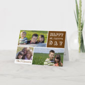 Saint Patrick's Day Fotocollage Groene Shamrock Kaart (Voorkant)