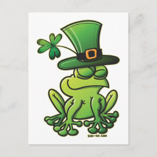 Saint Patrick's Day Frog Briefkaart