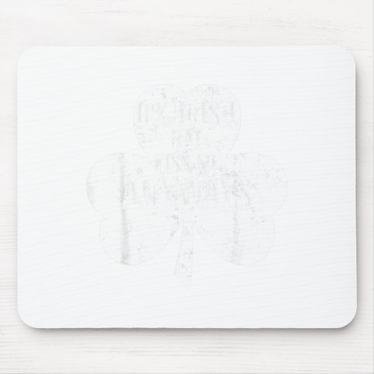 Saint Patricks Day Funny Gift 0% Irish But Kiss Me Muismat (Voorkant)