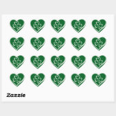 Saint Patrick's Day Funny Shamrock Heart Iers Hart Sticker (Vel)