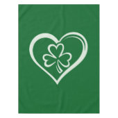 Saint Patrick's Day Funny Shamrock Heart Iers Tafelkleed (Voorkant)