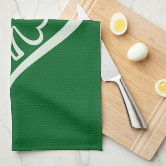 Saint Patrick's Day Funny Shamrock Heart Iers Theedoek (Quarter Fold)