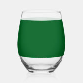 Saint Patrick's Day Funny Shamrock Heart Iers Wijnglas Zonder Voet (Voorkant)