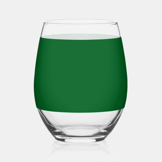 Saint Patrick's Day Funny Shamrock Heart Iers Wijnglas Zonder Voet (Voorkant)