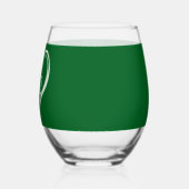 Saint Patrick's Day Funny Shamrock Heart Iers Wijnglas Zonder Voet (Rechts)