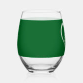 Saint Patrick's Day Funny Shamrock Heart Iers Wijnglas Zonder Voet (Links)