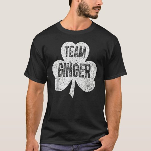 Saint Patricks Day Funny Team Ginger T-shirt (Voorkant)