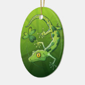 Saint Patrick's Day Gecko Keramisch Ornament (Links)